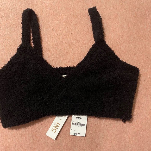 New black fuzzy bra - Picture 2 of 4